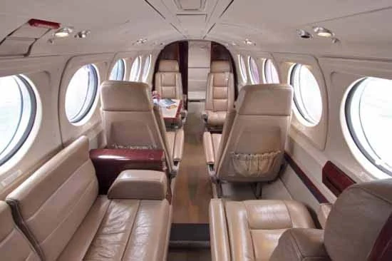 Beechcraft King Air 200 example cabin interior