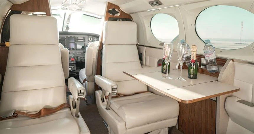 Cessna 421C example cabin interior