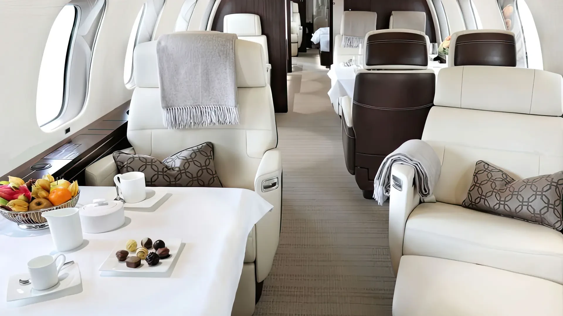 Cabin for a private group flight